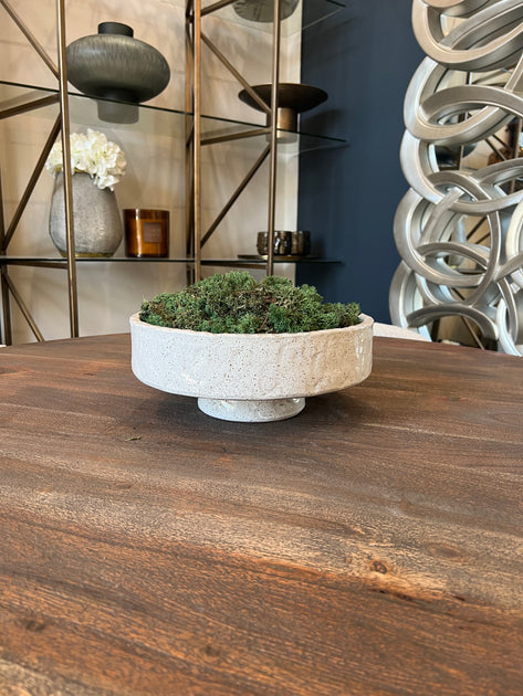 SOLD- Concrete Moss Bowl | Table Centerpiece