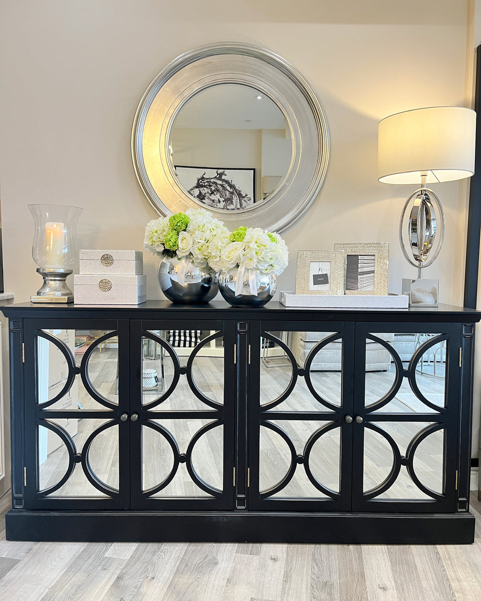 Black and mirrored deals sideboard